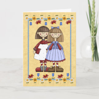 Tarjeta de cumpleaños de amistad con la hermana