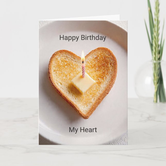 Tarjeta de cumpleaños de amor adorable para pareja (Anverso)