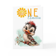 Tarjeta de cumpleaños de animal de bosque para el 
