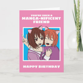 Tarjeta De Cumpleaños De Anime Y Manga Para Mejor 