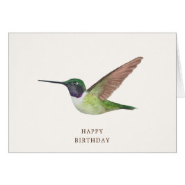 Tarjeta de cumpleaños de Anna Hummingbird