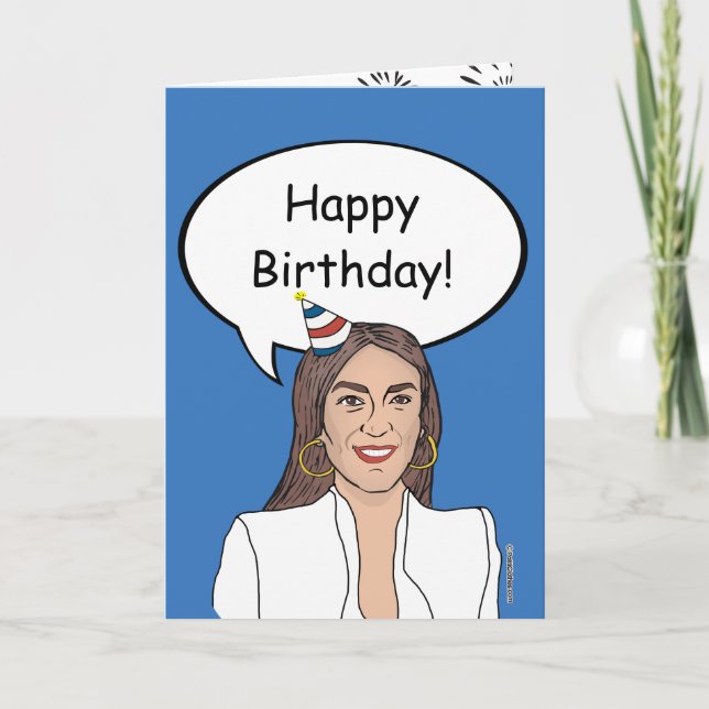 Tarjeta de cumpleaños de AOC (Anverso)