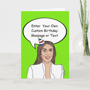 Tarjeta de cumpleaños de AOC