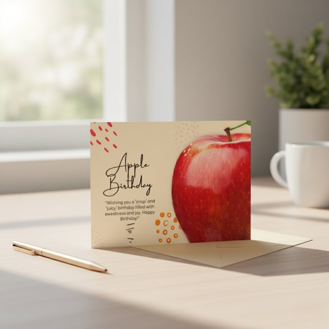 Tarjeta de cumpleaños de Apple (Apple Birthday Card)