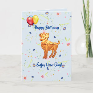 Tarjeta de cumpleaños de Aries (21 de marzo - 19 d