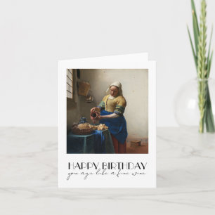 Tarjeta de cumpleaños de arte, La lechera de Verme