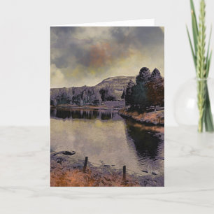 Tarjeta de cumpleaños de arte "Loch Ordie, Scottis