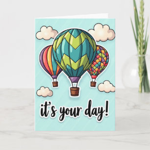 Tarjeta de cumpleaños de ascenso al cielo
