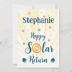 Tarjeta de cumpleaños de Astrología de Regreso Sol