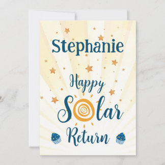 Tarjeta de cumpleaños de Astrología de Regreso Sol