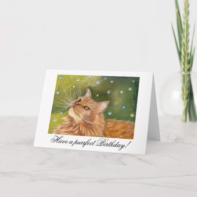 Tarjeta de cumpleaños de atención (Anverso)