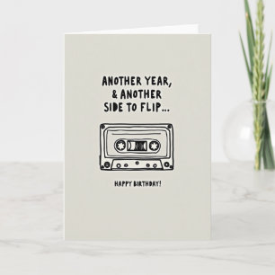 Tarjeta de cumpleaños de audio vintage