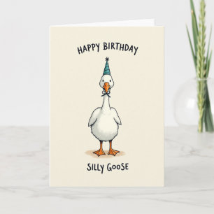 Tarjeta de cumpleaños de ave linda