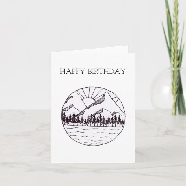 Tarjeta de cumpleaños de aventura (Anverso)
