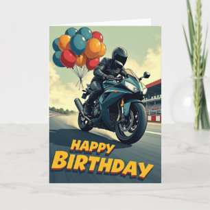 Tarjeta de cumpleaños de aventura emocionante