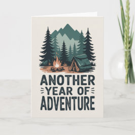 Tarjeta de cumpleaños de aventuras al aire libre p