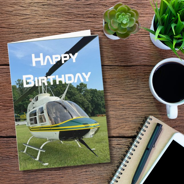 Tarjeta de Cumpleaños de Avión Helicóptero, Genial (Subido por el creador)
