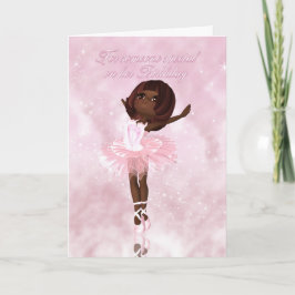 Tarjeta de cumpleaños de bailarín de ballet - Bal 