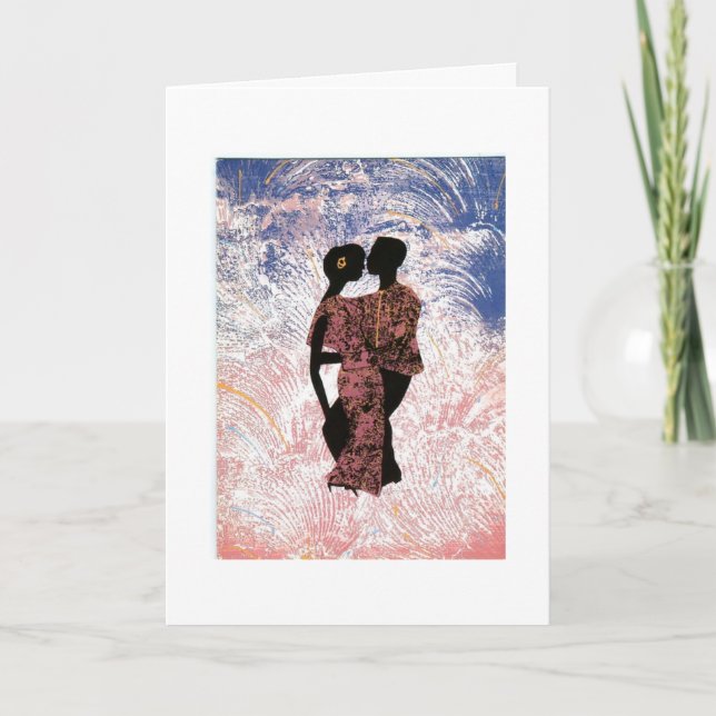 Tarjeta de cumpleaños de baile de madre y padre (Anverso)