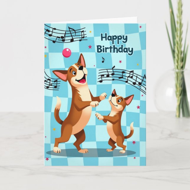 Tarjeta de cumpleaños de baile dulce (Anverso)
