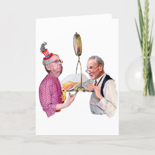 Tarjeta de cumpleaños de balance de energía