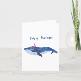 Tarjeta de cumpleaños de ballena