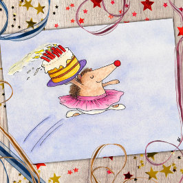 Tarjeta de cumpleaños de ballet de Nicole Janes