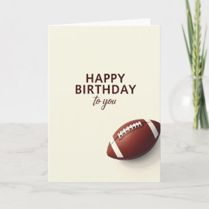 Tarjeta de cumpleaños de balón ovalado