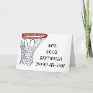 tarjeta de cumpleaños de baloncesto