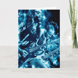 Tarjeta de cumpleaños de banda Metalizado dura de 