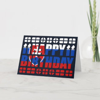 Tarjeta de cumpleaños de bandera de Eslovaquia