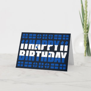 Tarjeta de cumpleaños de bandera de Honduras