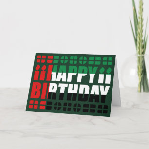 Tarjeta de cumpleaños de bandera de los EAU