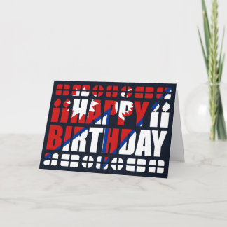 Tarjeta de cumpleaños de bandera de Nepal