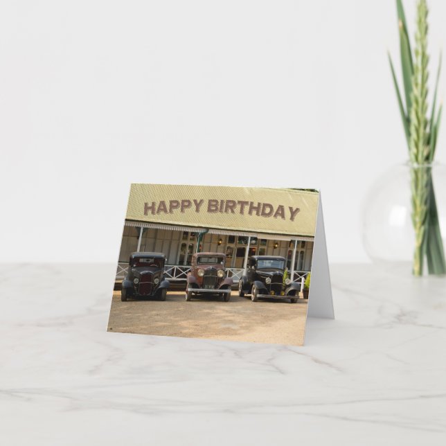 Tarjeta de cumpleaños de barra caliente (Anverso)
