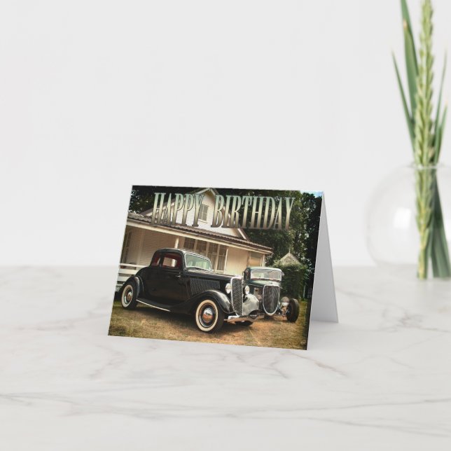 Tarjeta de cumpleaños de barra caliente (Anverso)