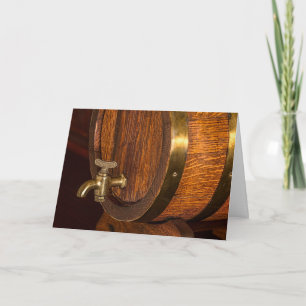 TARJETA DE CUMPLEAÑOS DE BARRIL DE BOURBON