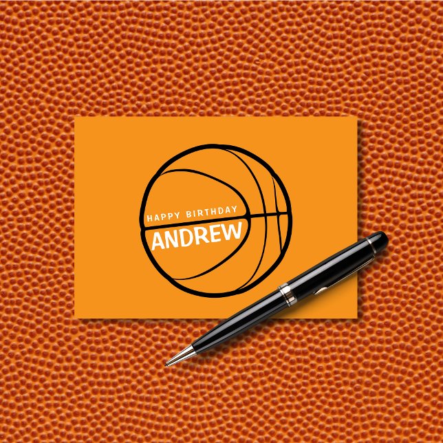 Tarjeta de cumpleaños de básquetbol (Subido por el creador)