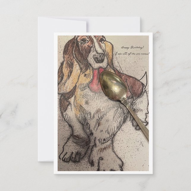 Tarjeta de cumpleaños de Bassie (Anverso)