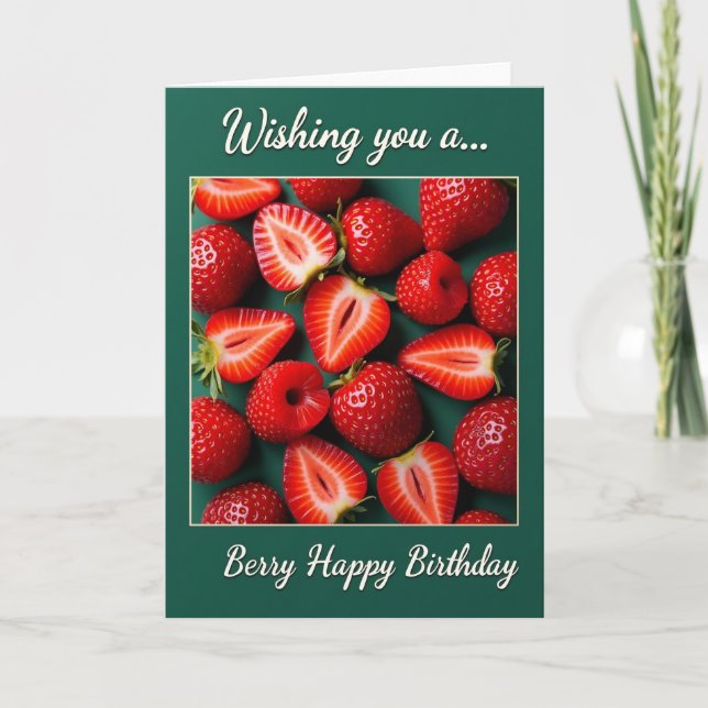 Tarjeta de cumpleaños de bayas (Anverso)