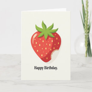 Tarjeta de cumpleaños de bayas dulces