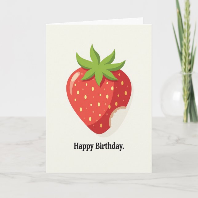 Tarjeta de cumpleaños de bayas dulces (Anverso)