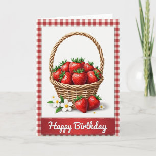 Tarjeta de cumpleaños de bayas rústicas