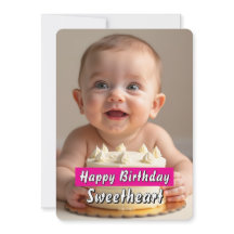 Tarjeta de cumpleaños de bebé Adorable - Descarga 