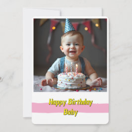 Tarjeta de cumpleaños de bebé alegre - Descarga in