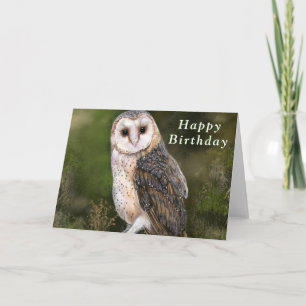 Tarjeta de cumpleaños de Bechuza Occidental