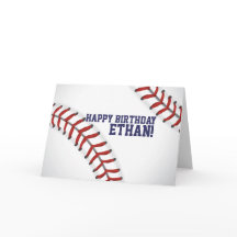 Tarjeta de cumpleaños de béisbol
