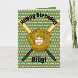 Tarjeta de cumpleaños de béisbol