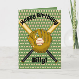 Tarjeta de cumpleaños de béisbol