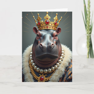 Tarjeta de cumpleaños de bestia regia
